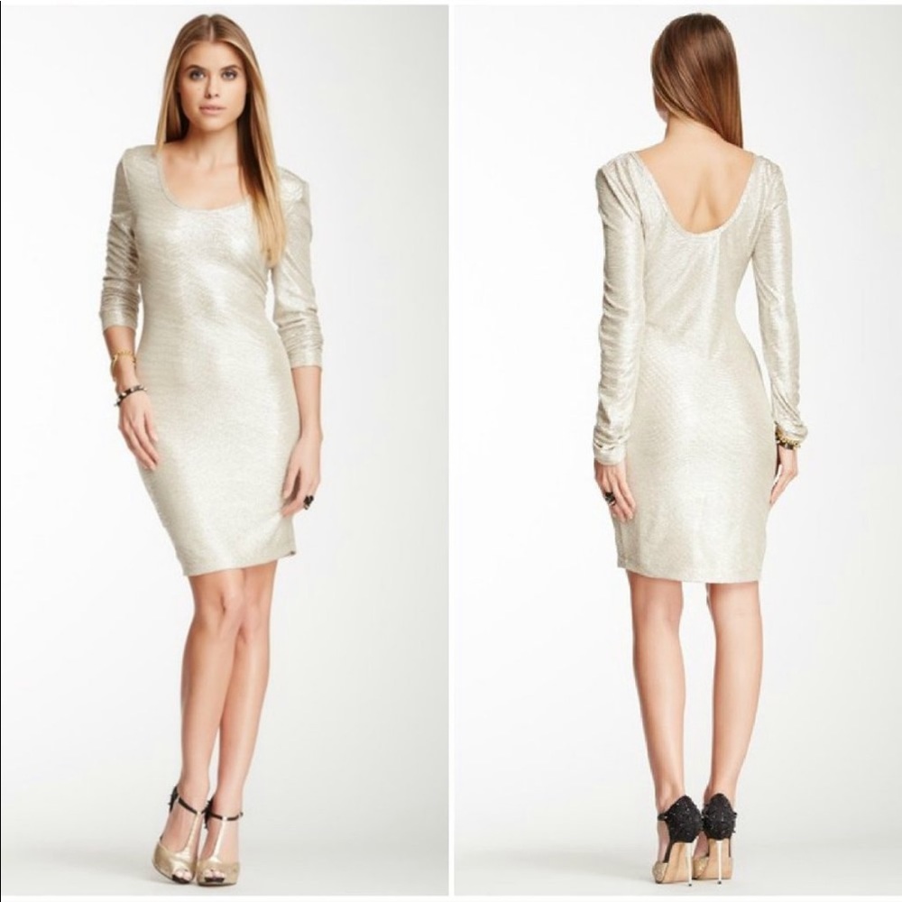 BCBG Generation Silver bodycon (S)